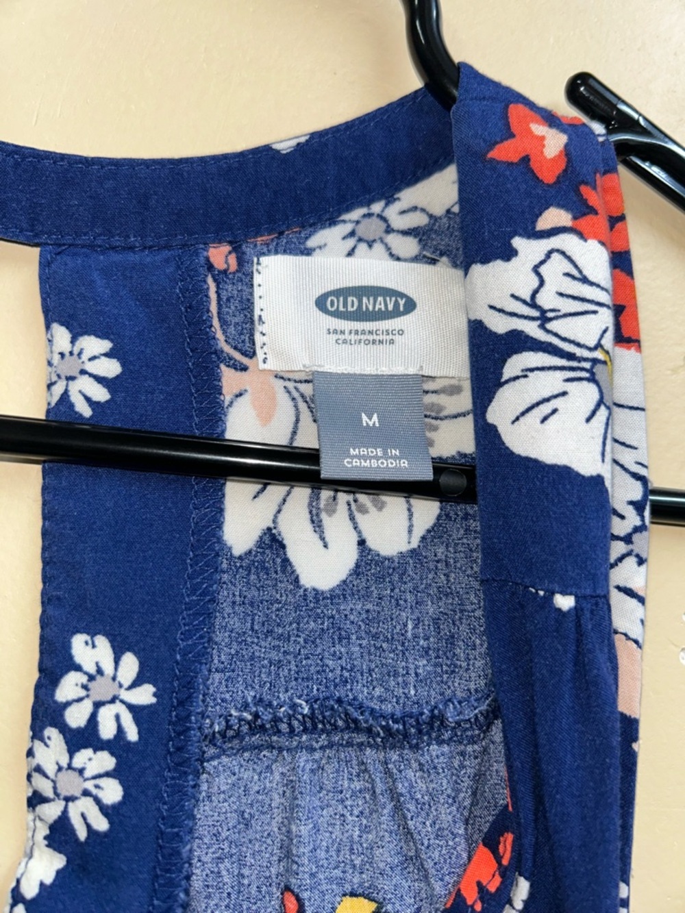 🔥5/$35🔥 Old Navy Navy Floral Sundress | Size M - Picture 8 of 8